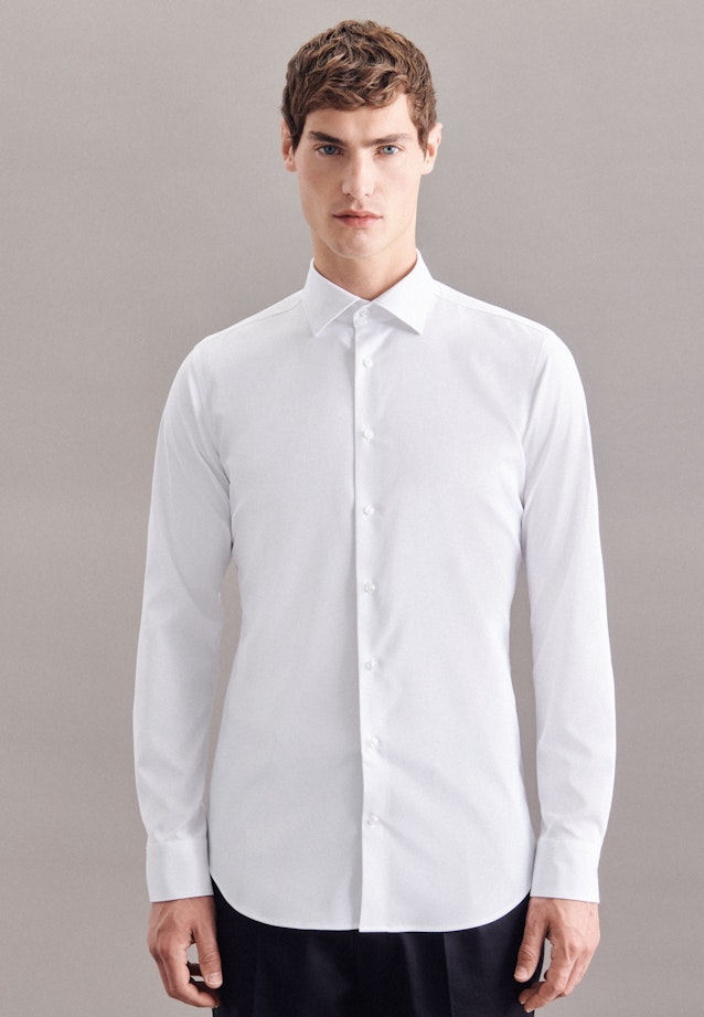 Twill Performance-Hemd in X-Slim mit Kentkragen in Weiß | Seidensticker Onlineshop