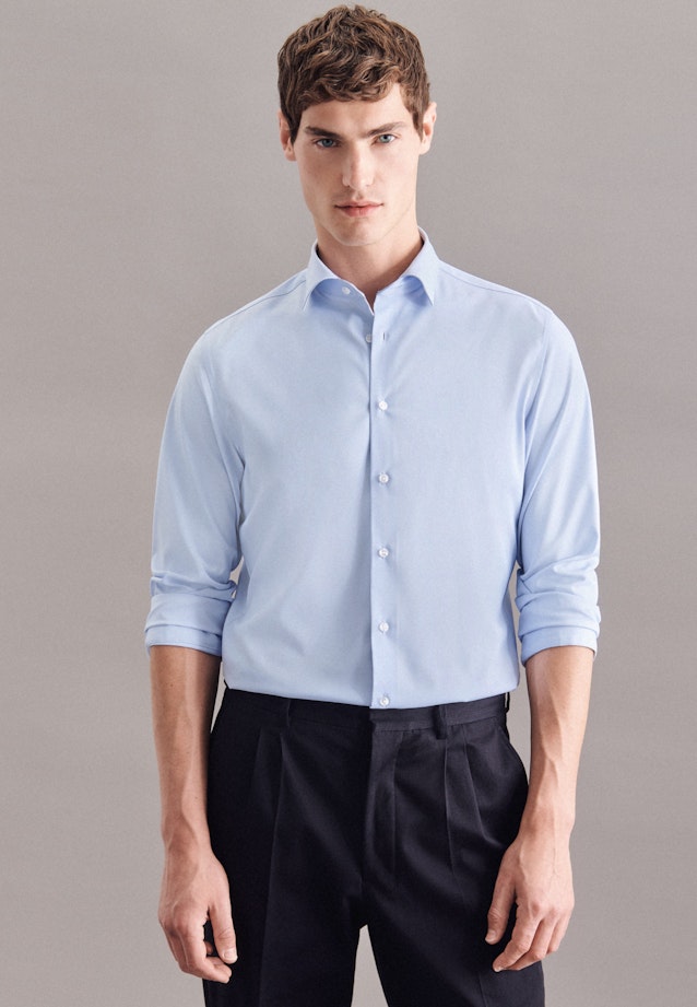 Performance shirt in X-Slim with Kent-Collar in Light Blue | Seidensticker Onlineshop