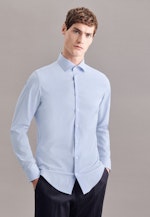 Chemise performance X-Slim Twill (sergé) Col Kent in Bleu Clair |  Seidensticker Onlineshop