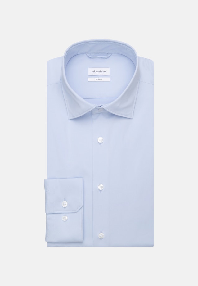 Chemise performance X-Slim Twill (sergé) Col Kent in Bleu Clair |  Seidensticker Onlineshop