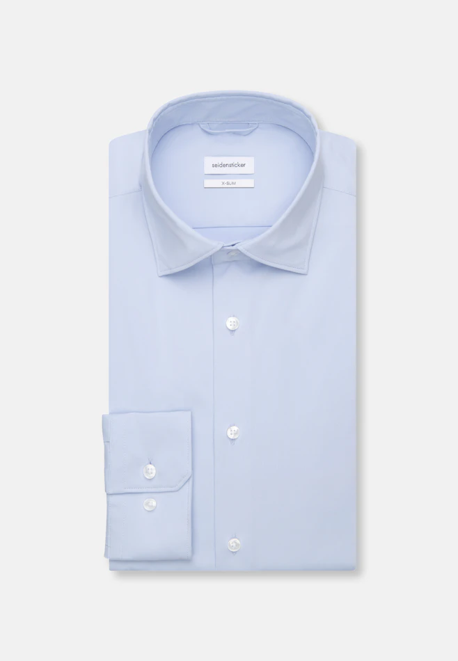 X-Slim Chemise Performance Uni dans Bleu Clair | Boutique en ligne Seidensticker