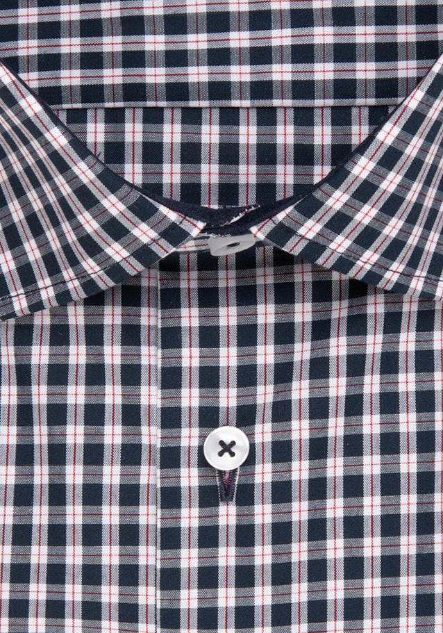 Non-iron Popeline Business overhemd in X-Slim with Kentkraag in Donkerblauw |  Seidensticker Onlineshop