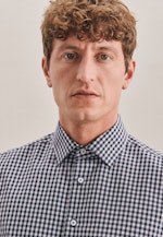 X-Slim Business Hemd Karo in Dunkelblau |  Seidensticker Onlineshop