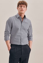 X-Slim Business Hemd Karo in Dunkelblau |  Seidensticker Onlineshop