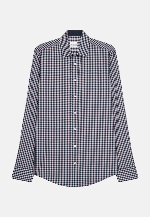 X-Slim Business Hemd Karo in Dunkelblau |  Seidensticker Onlineshop