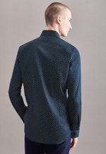 Slim Business Hemd Print in Dunkelblau |  Seidensticker Onlineshop