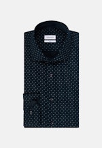 Slim Business Hemd Druck in Dunkelblau |  Seidensticker Onlineshop