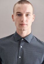 X-Slim Chemise en jersey Imprimé in Bleu Foncé |  Seidensticker Onlineshop