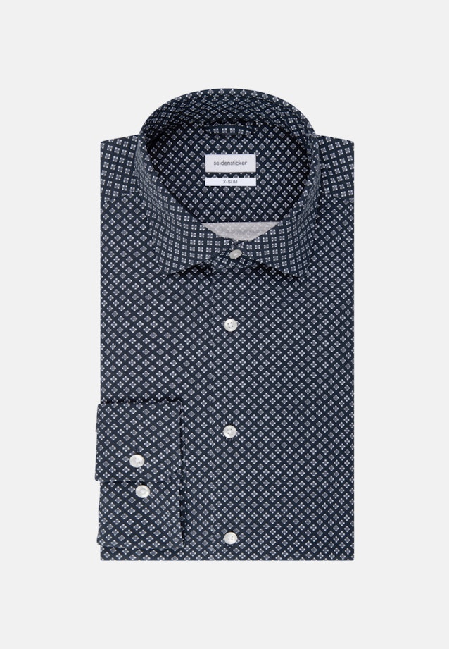 Jersey Jerseyhemd in X-Slim mit Kentkragen in Dunkelblau |  Seidensticker Onlineshop