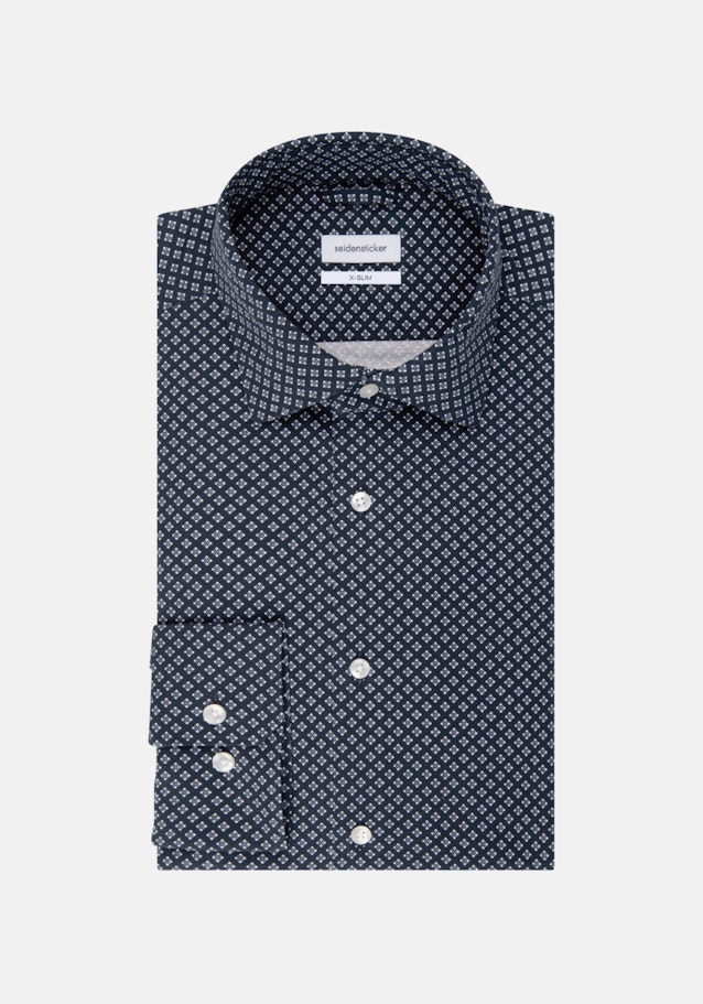 X-Slim Chemise en jersey Imprimé in Bleu Foncé | Seidensticker Onlineshop