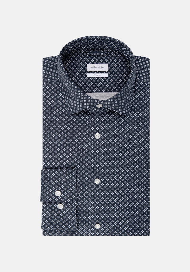 Jersey Jerseyhemd in X-Slim mit Kentkragen in Dunkelblau |  Seidensticker Onlineshop