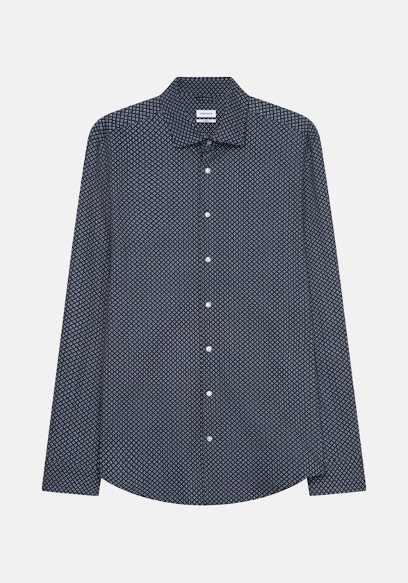 X-Slim Chemise en jersey Imprimé in Bleu Foncé | Seidensticker Onlineshop