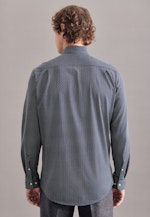 Regular Chemise en jersey Imprimé in Bleu Foncé |  Seidensticker Onlineshop