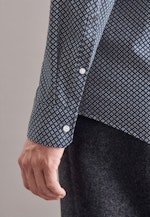 Regular Chemise en jersey Imprimé in Bleu Foncé |  Seidensticker Onlineshop