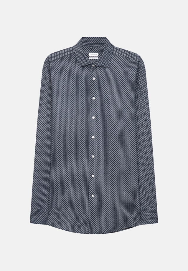 Regular Chemise en jersey Imprimé in Bleu Foncé |  Seidensticker Onlineshop