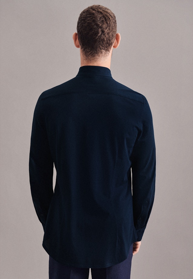 X-Slim Jersey shirt Plain in Dark Blue |  Seidensticker Onlineshop