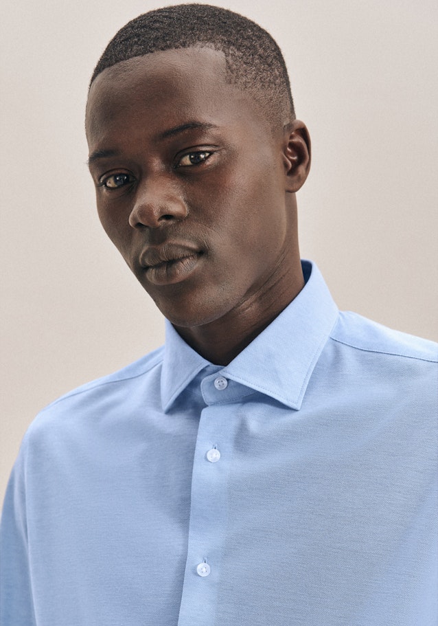 Jerseyhemd in Lichtblauw |  Seidensticker Onlineshop