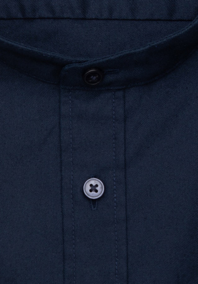 Easy-iron Twill Business overhemd in X-Slim with Opstaande Kraag in Donkerblauw |  Seidensticker Onlineshop