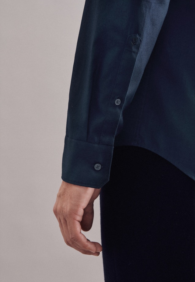 Slim Business Hemd Uni in Dunkelblau |  Seidensticker Onlineshop
