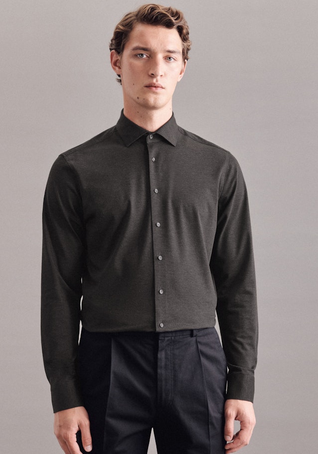 Regular Business Hemd Uni in Grau | Seidensticker Onlineshop
