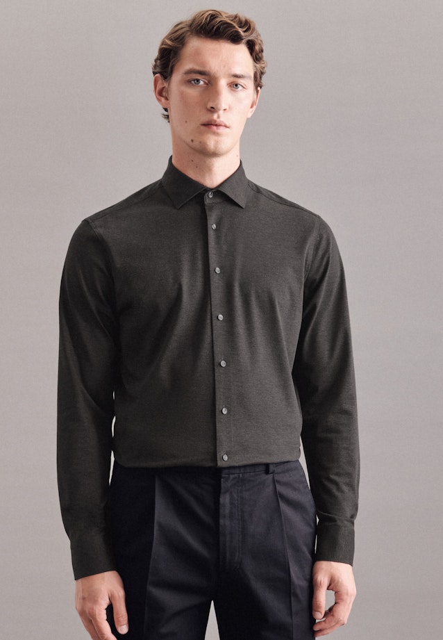 Regular Business Hemd Uni in Grau |  Seidensticker Onlineshop