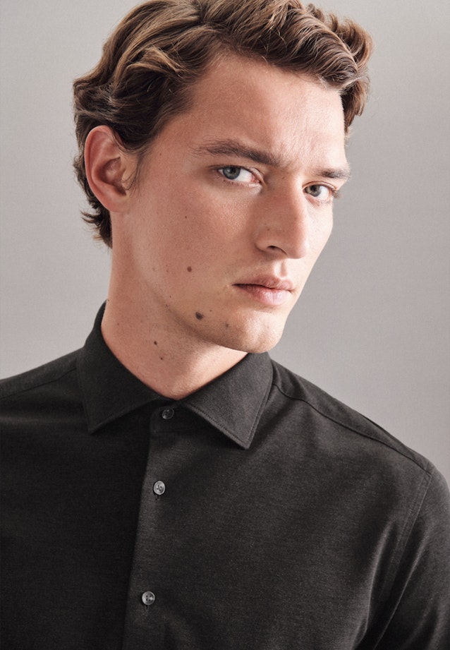 Regular Business shirt Uni in Grey |  Seidensticker Onlineshop