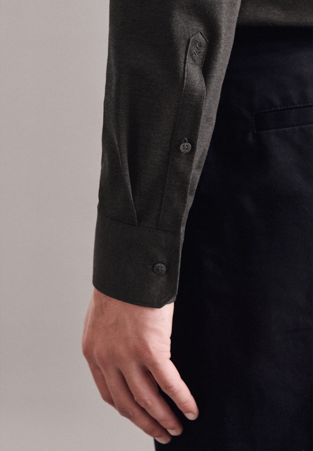 Regular Business shirt Uni in Grey |  Seidensticker Onlineshop