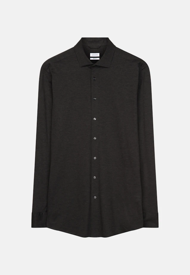 Regular Chemise d'affaires Uni in Gris |  Seidensticker Onlineshop