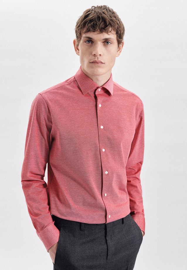 Regular Chemise d'affaires Uni in Rouge |  Seidensticker Onlineshop