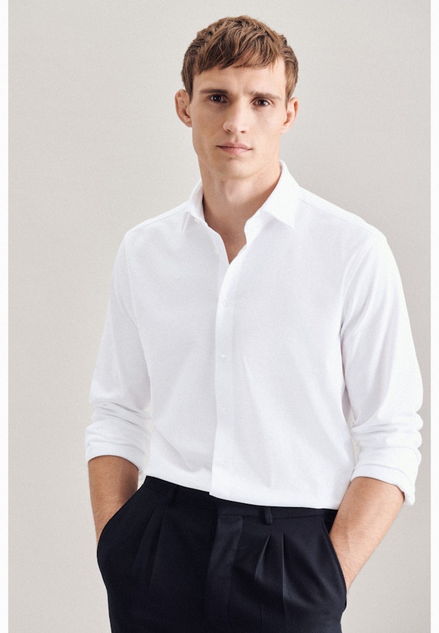 Regular Business shirt Uni in White |  Seidensticker Onlineshop