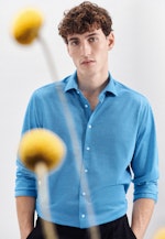 Regular Chemise d'affaires Uni in Turquoise |  Seidensticker Onlineshop