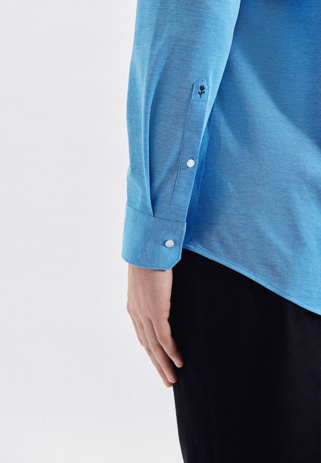 Regular Chemise d'affaires Uni in Turquoise |  Seidensticker Onlineshop