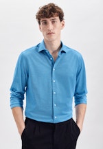 Regular Chemise d'affaires Uni in Turquoise |  Seidensticker Onlineshop