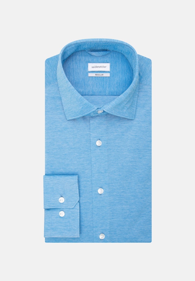 Regular Chemise d'affaires Uni in Turquoise |  Seidensticker Onlineshop