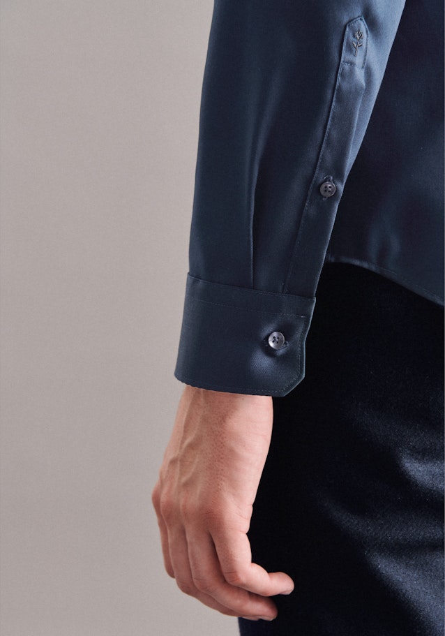 X-Slim Business Hemd Uni in Dunkelblau | Seidensticker Onlineshop