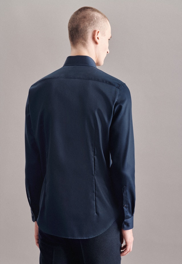 Slim Business Hemd Uni in Dunkelblau |  Seidensticker Onlineshop