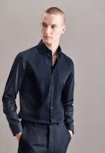 Slim Business Hemd Uni in Dunkelblau |  Seidensticker Onlineshop