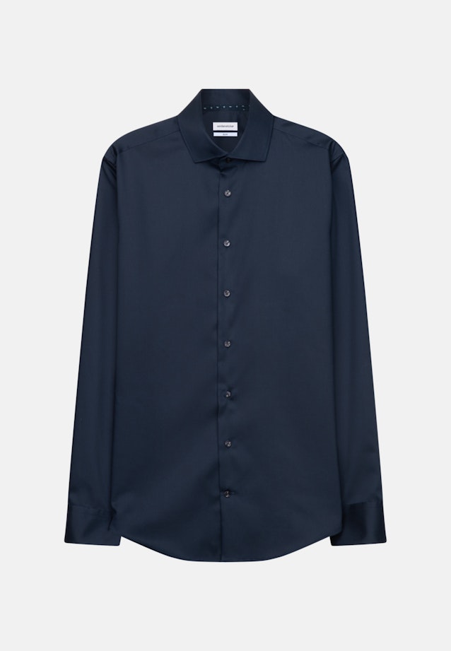Slim Business Hemd Uni in Dunkelblau |  Seidensticker Onlineshop