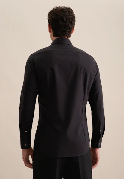 Slim Business Hemd Uni in Schwarz |  Seidensticker Onlineshop