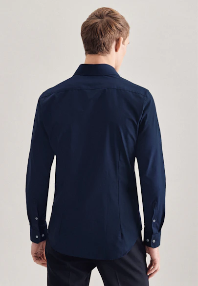 Slim Chemise d'affaires Uni in Bleu Foncé |  Seidensticker Onlineshop