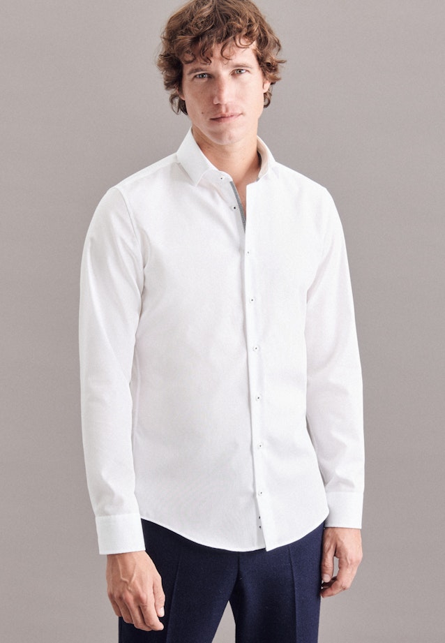 Slim Business shirt Uni in White |  Seidensticker Onlineshop