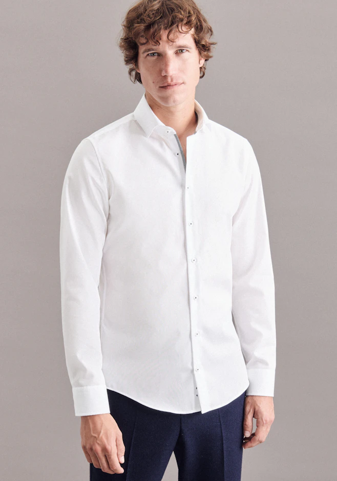 Slim Business Hemd Uni in Weiß | Seidensticker Onlineshop
