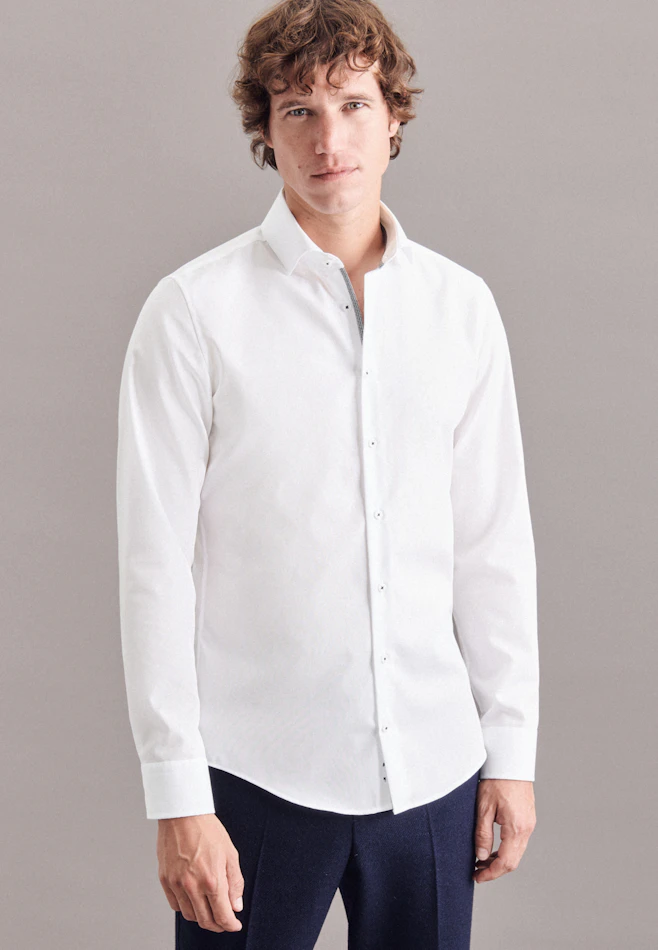 Slim Chemise d'affaires Uni dans Blanc | Boutique en ligne Seidensticker