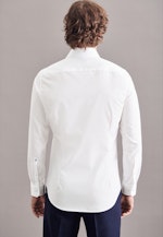 Chemise Business Slim Popeline Col Kent in Blanc |  Seidensticker Onlineshop