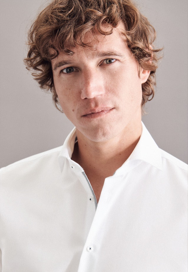 Slim Business Hemd Uni in Weiß |  Seidensticker Onlineshop