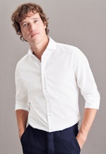 Chemise Business Slim Popeline Col Kent in Blanc |  Seidensticker Onlineshop