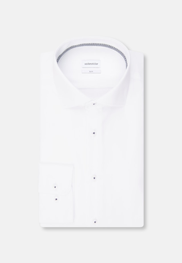 Slim Business Hemd Uni in Weiß |  Seidensticker Onlineshop