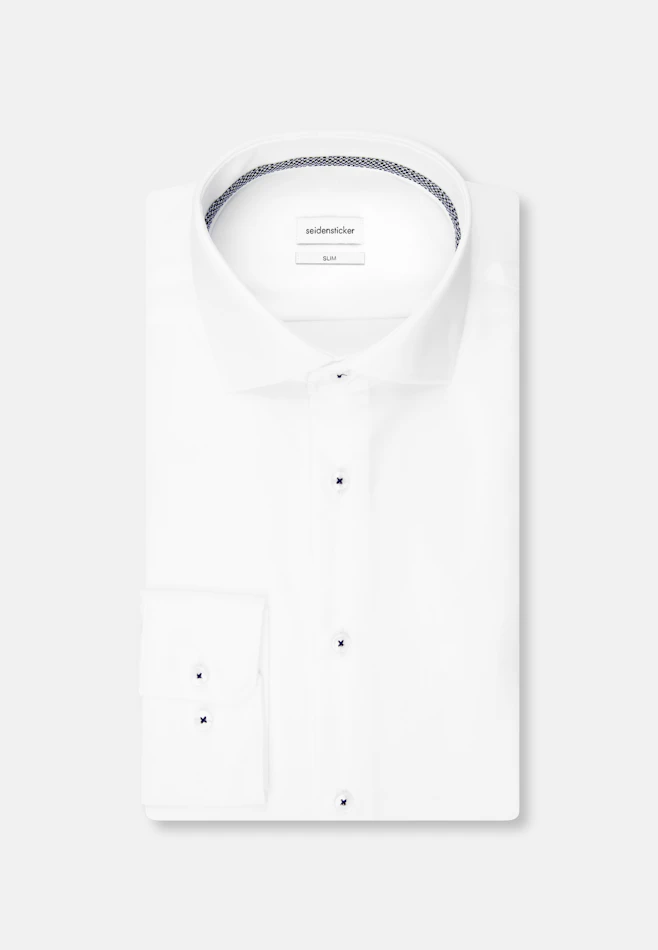 Slim Chemise d'affaires Uni dans Blanc | Boutique en ligne Seidensticker