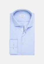 Non-iron Poplin Business Shirt in Slim with Kent-Collar in Medium Blue |  Seidensticker Onlineshop