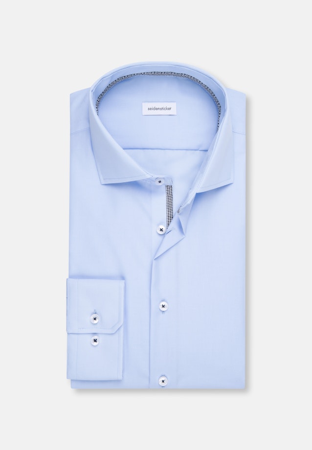 Slim Business shirt Uni in Medium Blue |  Seidensticker Onlineshop